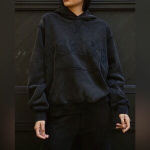 ISO Parke Black Acid Washed Hoodie L/XL 🖤